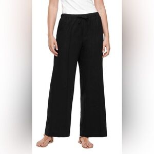 GAP Black Linen Lounge Pants